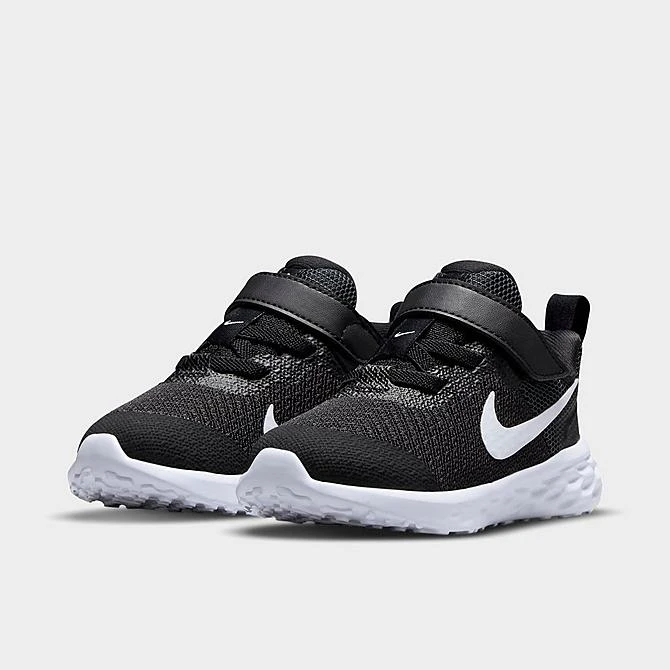 Kids' Toddler Nike Revolution 6 Casual Shoes Black/White/Dark Smoke Grey - DD1094 003 4 Kids' Toddler Nike Revolution 6 Casual Shoes Black/White/Dark Smoke Grey - DD1094 003 - Image 2