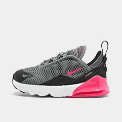 Girls' Toddler Nike Air Max 270 Casual Shoes Smoke Grey/Hyper Pink/Black/White - DD1646GÂ 031