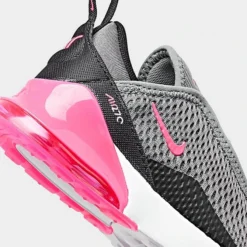Girls' Toddler Nike Air Max 270 Casual Shoes Smoke Grey/Hyper Pink/Black/White - DD1646G 031 -Default Template 7 DD1646G 031 P3