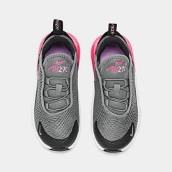 Girls' Toddler Nike Air Max 270 Casual Shoes Smoke Grey/Hyper Pink/Black/White - DD1646G 031 -Default Template 7 DD1646G 031 P5