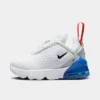Kids' Toddler Nike Air Max 270 Casual Shoes White/Pure Platinum/Light Photo Blue/Black - DD1646 114 -Default Template 7 DD1646 114 P1