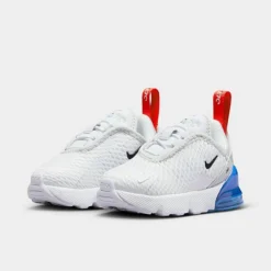 Kids' Toddler Nike Air Max 270 Casual Shoes White/Pure Platinum/Light Photo Blue/Black - DD1646 114 -Default Template 7 DD1646 114 P2