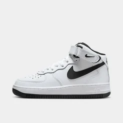 Big Kids' Nike Air Force 1 MId '07 LE Casual Shoes White/Black/White - DH2933Â 103
