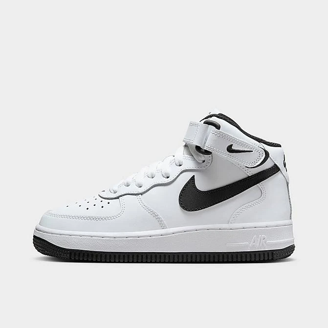 Big Kids' Nike Air Force 1 MId '07 LE Casual Shoes White/Black/White - DH2933 103 3 Big Kids' Nike Air Force 1 MId '07 LE Casual Shoes White/Black/White - DH2933 103