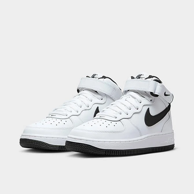 Big Kids' Nike Air Force 1 MId '07 LE Casual Shoes White/Black/White - DH2933 103 4 Big Kids' Nike Air Force 1 MId '07 LE Casual Shoes White/Black/White - DH2933 103 - Image 2