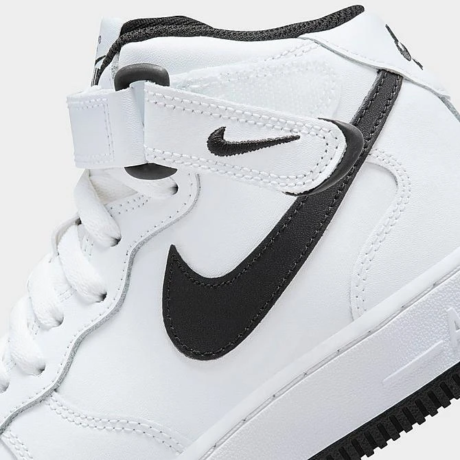 Big Kids' Nike Air Force 1 MId '07 LE Casual Shoes White/Black/White - DH2933 103 5 Big Kids' Nike Air Force 1 MId '07 LE Casual Shoes White/Black/White - DH2933 103 - Image 3