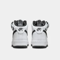 Big Kids' Nike Air Force 1 MId '07 LE Casual Shoes White/Black/White - DH2933 103 11 Big Kids' Nike Air Force 1 MId '07 LE Casual Shoes White/Black/White - DH2933 103 -Default Template 7 DH2933 103 P4