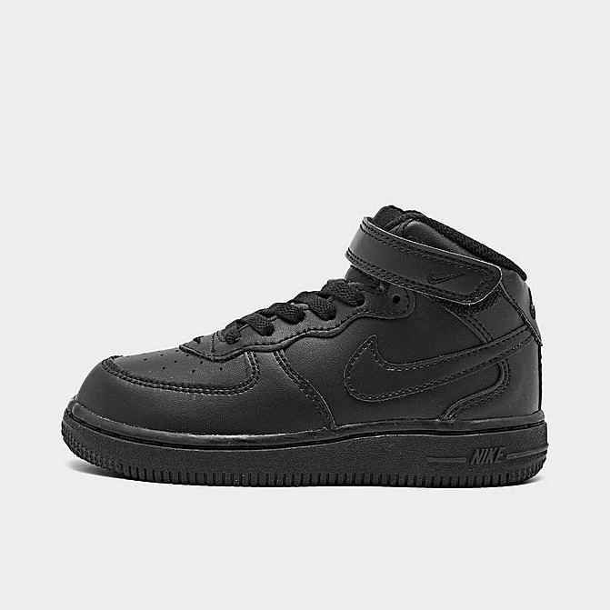 Kids' Toddler Nike Air Force 1 Mid Casual Shoes Black/Black - DH2935 001 3 Kids' Toddler Nike Air Force 1 Mid Casual Shoes Black/Black - DH2935 001