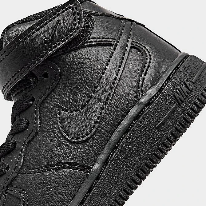Kids' Toddler Nike Air Force 1 Mid Casual Shoes Black/Black - DH2935 001 5 Kids' Toddler Nike Air Force 1 Mid Casual Shoes Black/Black - DH2935 001 - Image 3