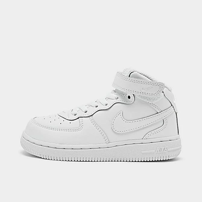 Kids' Toddler Nike Air Force 1 Mid Casual Shoes White/White - DH2935 111 3 Kids' Toddler Nike Air Force 1 Mid Casual Shoes White/White - DH2935 111