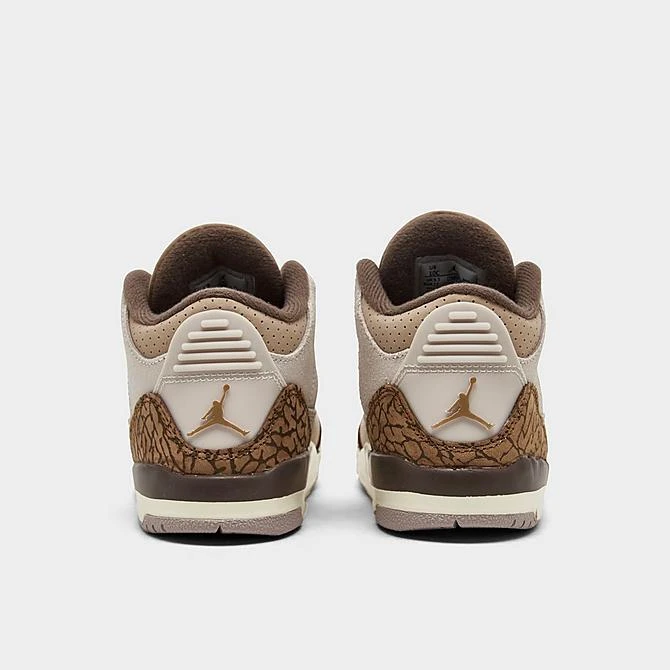 Nike Kids' Toddler Air Jordan Retro 3 Basketball Shoes Light Orewood Brown/Metallic Gold - DM0968 102 6 Nike Kids' Toddler Air Jordan Retro 3 Basketball Shoes Light Orewood Brown/Metallic Gold - DM0968 102 - Image 4