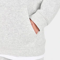 Boys' Nike Sportswear Swoosh Pack Pullover Hoodie Grey Heather/Team Red/University Red - DM8097 050 -Default Template 7 DM8097 050 M6