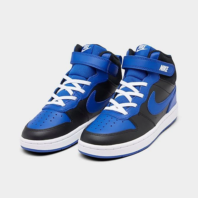 Little Kids' Nike Court Borough Mid 2 Casual Shoes Black/Game Royal/Game Royal/White - DM8873 001 4 Little Kids' Nike Court Borough Mid 2 Casual Shoes Black/Game Royal/Game Royal/White - DM8873 001 - Image 2