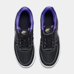 Little Kids' Nike Air Force 1 LV8 SE Casual Shoes Black/Iron Grey/White/Black - DQ0301 001 -Default Template 7 DQ0301 001 P5