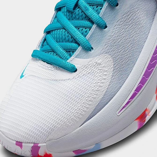 Big Kids' Nike Freak 4 Basketball Shoes White/Fuchsia Dream/Football Grey/Blue Lightning - DQ0553 102 5 Big Kids' Nike Freak 4 Basketball Shoes White/Fuchsia Dream/Football Grey/Blue Lightning - DQ0553 102 - Image 3