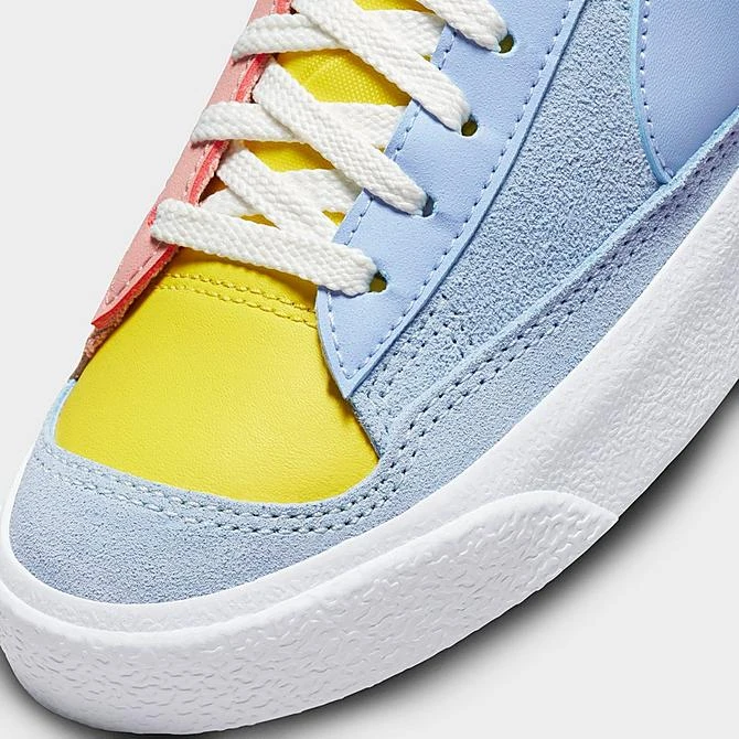 Big Kids' Nike Blazer Mid '77 SE Dance Casual Shoes Cobalt Bliss/Opti Yellow/Hyper Royal/Red Stardust - DQ6084 402 5 Big Kids' Nike Blazer Mid '77 SE Dance Casual Shoes Cobalt Bliss/Opti Yellow/Hyper Royal/Red Stardust - DQ6084 402 - Image 3