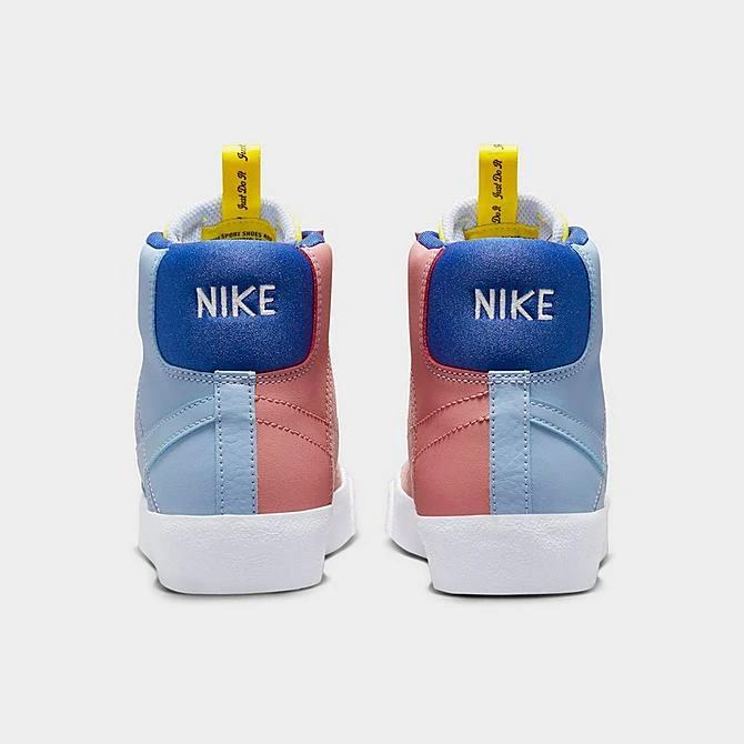 Big Kids' Nike Blazer Mid '77 SE Dance Casual Shoes Cobalt Bliss/Opti Yellow/Hyper Royal/Red Stardust - DQ6084 402 6 Big Kids' Nike Blazer Mid '77 SE Dance Casual Shoes Cobalt Bliss/Opti Yellow/Hyper Royal/Red Stardust - DQ6084 402 - Image 4