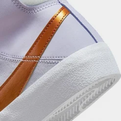Big Kids' Nike Blazer Mid '77 SE Dance Casual Shoes Grape/Pure Platinum/Violet Frost/Metallic Copper - DQ6084 500 -Default Template 7 DQ6084 500 P3