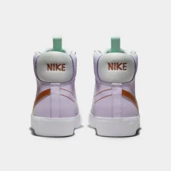 Big Kids' Nike Blazer Mid '77 SE Dance Casual Shoes Grape/Pure Platinum/Violet Frost/Metallic Copper - DQ6084 500 -Default Template 7 DQ6084 500 P4