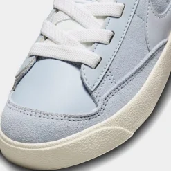 Girls' Little Kids' Nike Blazer Mid '77 SE Dance Stretch Lace Casual Shoes Blue Whisper/Sail/Black/Football Grey - DQ6085 401 -Default Template 7 DQ6085 401 P3