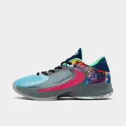 Big Kids' Nike Freak 4 SE Basketball Shoes Smoke Grey/Pinksicle/Particle Grey - DQ8040Â 001