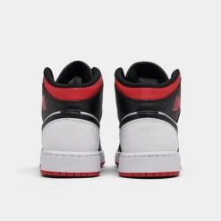Nike Big Kids' Air Jordan Retro 1 Mid Casual Shoes White/Gym Red/Black - DQ8423 106 11 Nike Big Kids' Air Jordan Retro 1 Mid Casual Shoes White/Gym Red/Black - DQ8423 106 -Default Template 7 DQ8423 106 P4