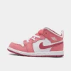 Nike Kids' Toddler Air Jordan Retro 1 Mid Casual Shoes Coral Chalk/Desert Berry/White - DQ8425G 616 -Default Template 7 DQ8425G 616 P1