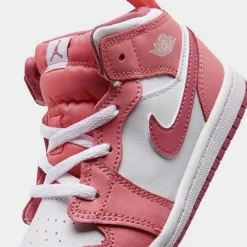 Nike Kids' Toddler Air Jordan Retro 1 Mid Casual Shoes Coral Chalk/Desert Berry/White - DQ8425G 616 -Default Template 7 DQ8425G 616 P3
