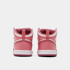Nike Kids' Toddler Air Jordan Retro 1 Mid Casual Shoes Coral Chalk/Desert Berry/White - DQ8425G 616 -Default Template 7 DQ8425G 616 P4
