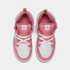 Nike Kids' Toddler Air Jordan Retro 1 Mid Casual Shoes Coral Chalk/Desert Berry/White - DQ8425G 616 -Default Template 7 DQ8425G 616 P5