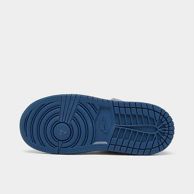 Nike Kids' Toddler Air Jordan Retro 1 Mid Casual Shoes Cement Grey/White/True Blue - DQ8425 014 8 Nike Kids' Toddler Air Jordan Retro 1 Mid Casual Shoes Cement Grey/White/True Blue - DQ8425 014 - Image 6