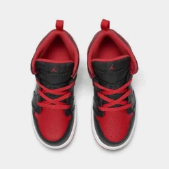 Nike Kids' Toddler Air Jordan Retro 1 Mid Casual Shoes Black/Fire Red/White - DQ8425 060 -Default Template 7 DQ8425 060 P5