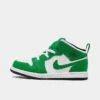 Nike Kids' Toddler Air Jordan Retro 1 Mid Casual Shoes Lucky Green/Black/White - DQ8425 301 2 Nike Kids' Toddler Air Jordan Retro 1 Mid Casual Shoes Lucky Green/Black/White - DQ8425 301 -Default Template 7 DQ8425 301 P1