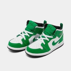 Nike Kids' Toddler Air Jordan Retro 1 Mid Casual Shoes Lucky Green/Black/White - DQ8425 301 -Default Template 7 DQ8425 301 P2