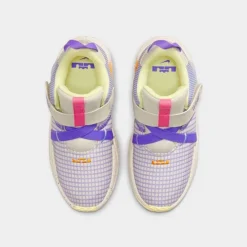 Little Kids' Nike LeBron Witness 7 Stretch Lace Basketball Shoes Light Orewood Brown/Action Grape/Vivid Orange/Cobalt Bliss - DQ8647 101 -Default Template 7 DQ8647 101 P5