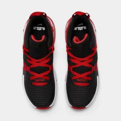 Big Kids' Nike LeBron Witness 7 Basketball Shoes Black/White/University Red - DQ8650 005 -Default Template 7 DQ8650 005 P5