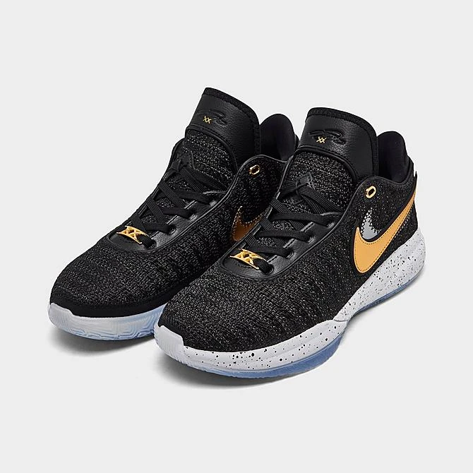 Big Kids' Nike Lebron 20 Basketball Shoes Black/Metallic Gold/White/Pure Platinum - DQ8651 003 4 Big Kids' Nike Lebron 20 Basketball Shoes Black/Metallic Gold/White/Pure Platinum - DQ8651 003 - Image 2