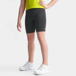 Girl's Nike One 7 Inch Bike Shorts Black/White - DQ8832 010