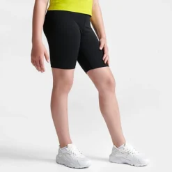 Girl's Nike One 7 Inch Bike Shorts Black/White - DQ8832 010 -Default Template 7 DQ8832 010 M3