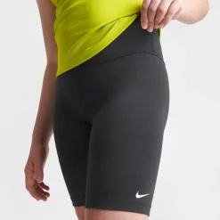 Girl's Nike One 7 Inch Bike Shorts Black/White - DQ8832 010 -Default Template 7 DQ8832 010 M5