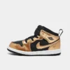Nike Kids' Toddler Air Jordan Retro 1 Mid SE Casual Shoes Black/Metallic Gold/White - DR6969 071 2 Nike Kids' Toddler Air Jordan Retro 1 Mid SE Casual Shoes Black/Metallic Gold/White - DR6969 071 -Default Template 7 DR6969 071 P1