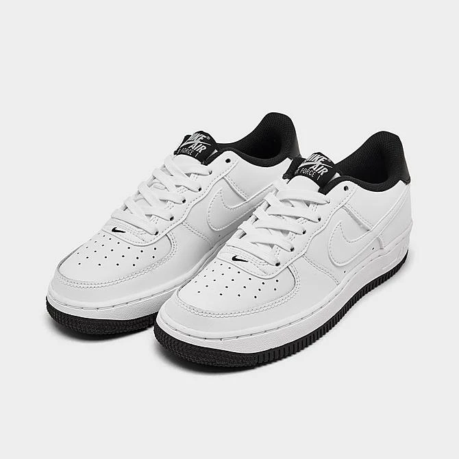 Big Kids' Nike Air Force 1 ESS Casual Shoes White/Black Outsole - DV1331 100 4 Big Kids' Nike Air Force 1 ESS Casual Shoes White/Black Outsole - DV1331 100 - Image 2