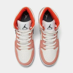 Nike Big Kids' Air Jordan Retro 1 Mid SE Casual Shoes Team Orange/Black/Sail/White - DV1336 800 -Default Template 7 DV1336 800 P5