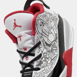 Nike Kids' Toddler Jordan Dub Zero Basketball Shoes White/True Red/Black/Neutral Grey - DV1358 160 -Default Template 7 DV1358 160 P3