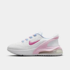 Big Kids' Nike Air Max 270 GO Casual Shoes Summit White/Cobalt Bliss/Pearl Pink/Cosmic Fuchsia - DV1968Â 102
