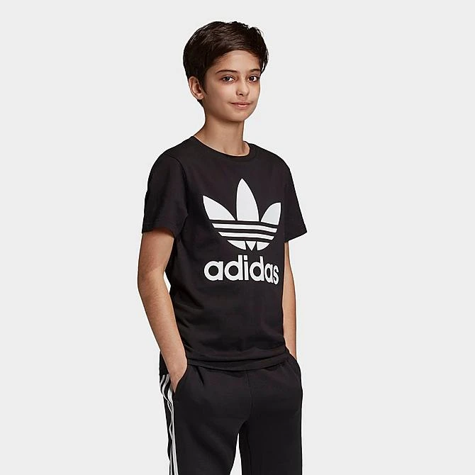 Kids' Adidas Originals Trefoil T-Shirt Black/White - DV2905 001 5 Kids' Adidas Originals Trefoil T-Shirt Black/White - DV2905 001 - Image 3