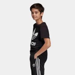 Kids' Adidas Originals Trefoil T-Shirt Black/White - DV2905 001 11 Kids' Adidas Originals Trefoil T-Shirt Black/White - DV2905 001 -Default Template 7 DV2905 001 M4