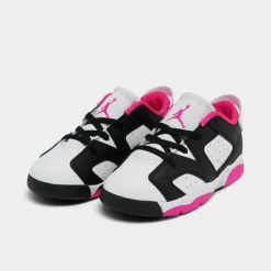 Nike Girls' Toddler Air Jordan Retro 6 Low Basketball Shoes Black/Fierce Pink/White - DV3529 061 -Default Template 7 DV3529 061 P2