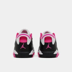 Nike Girls' Toddler Air Jordan Retro 6 Low Basketball Shoes Black/Fierce Pink/White - DV3529 061 -Default Template 7 DV3529 061 P4