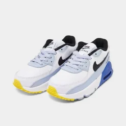 Kids' Toddler Nike Air Max 90 Casual Shoes White/Blue Whisper/Hyper Royal/Black - DV3609 101 -Default Template 7 DV3609 101 P2